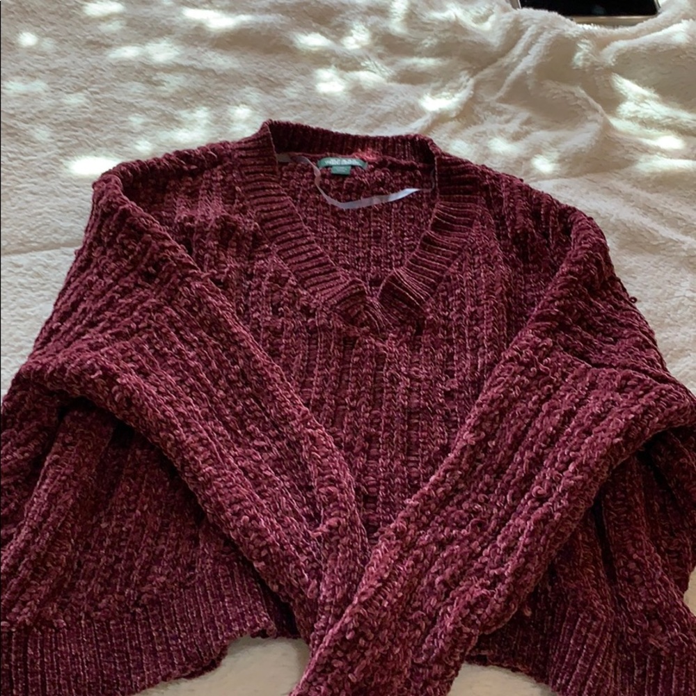 Sweater that’s very fuzzy and very comfortable